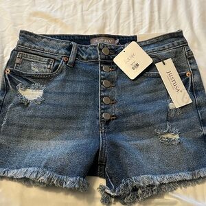 Just USA Distressed Blue Jean Shorts
